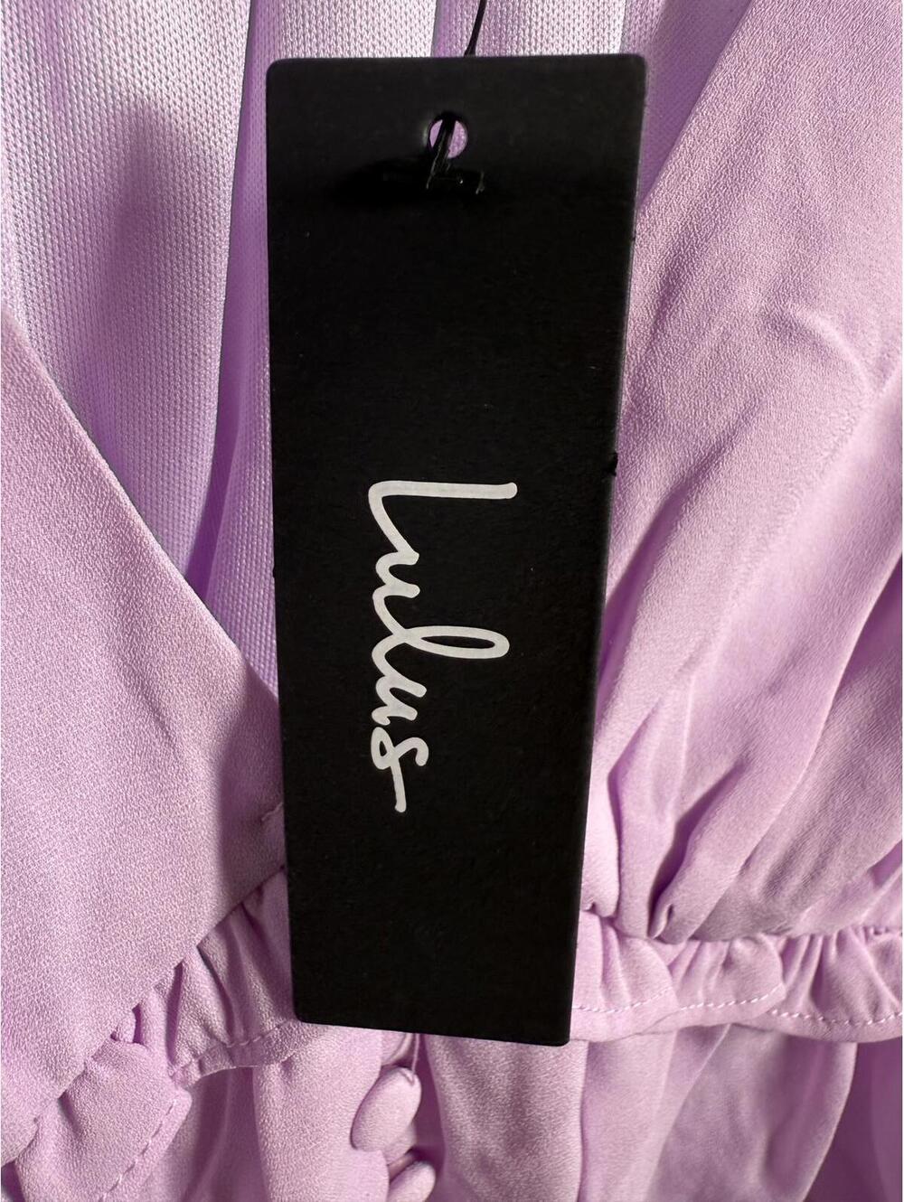 NWT Lulus Irresistible Charisma Lavender Peplum Crop Top Size Small - Picture 9 of 9